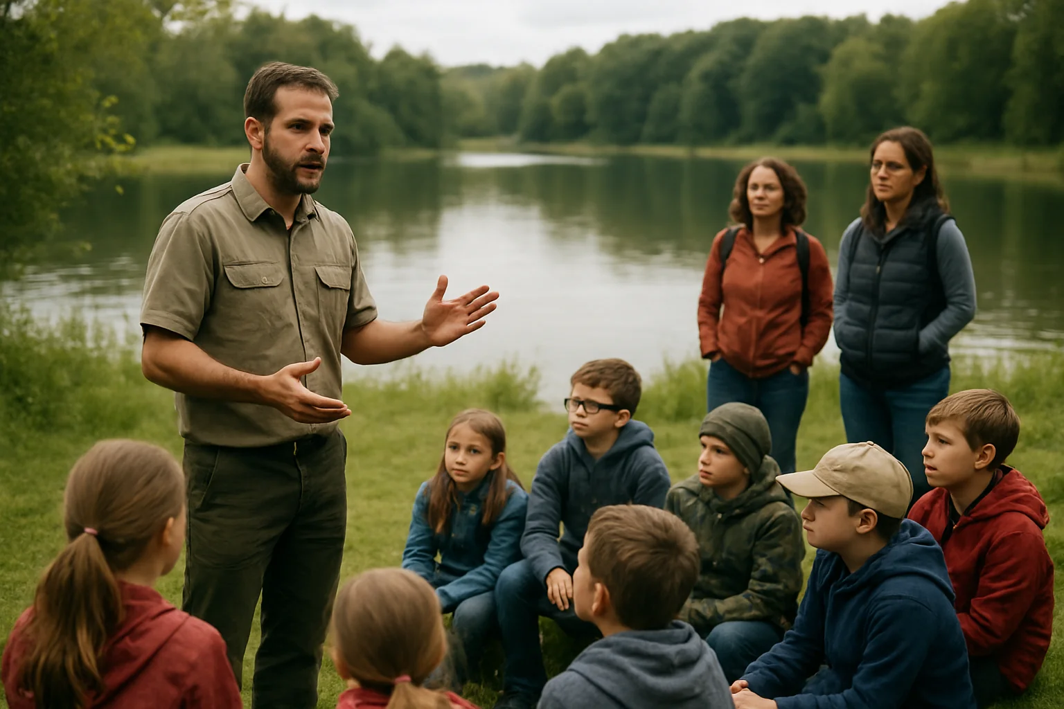 Lecție captivantă despre natură la Lacul Albastru pentru tradiții