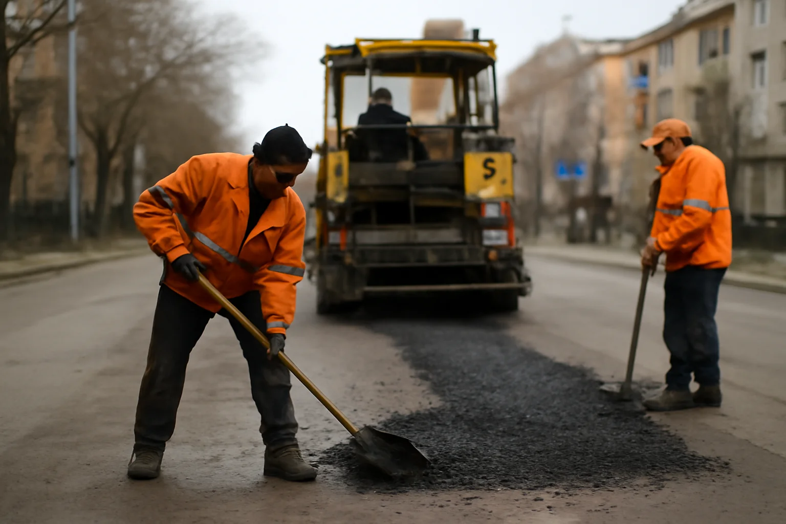 Lucrări de plombare a străzilor demarate la Baia Mare după sezonul rece