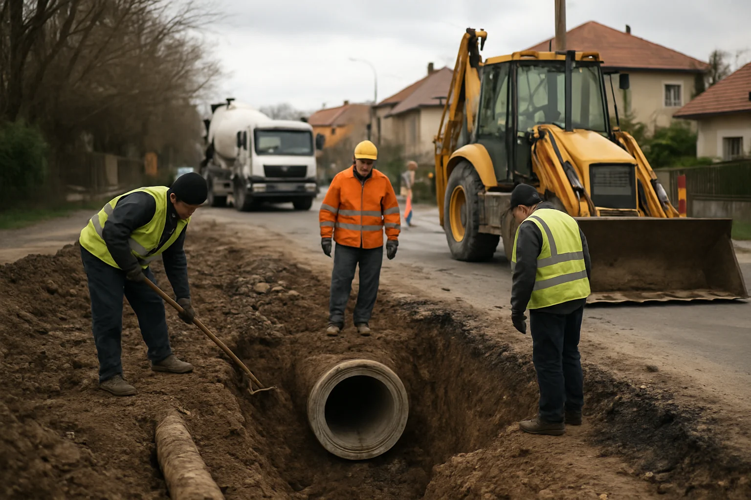 Lucrări la canalizare pe strada Sebeșului din Baia Mare până în decembrie 2026