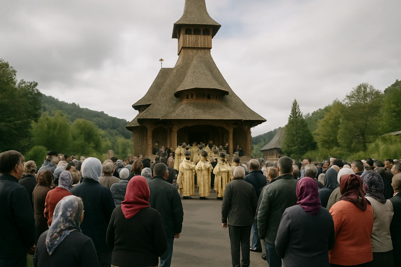 Mănăstirea Bârsana: Slujbă de târnosire a Paraclisului