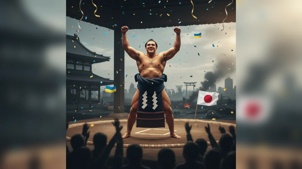 A fugit la 18 ani din Ucraina devastată de război și a ajuns campion la sumo în Japonia. Povestea fabuloasă a tânărului Danylo