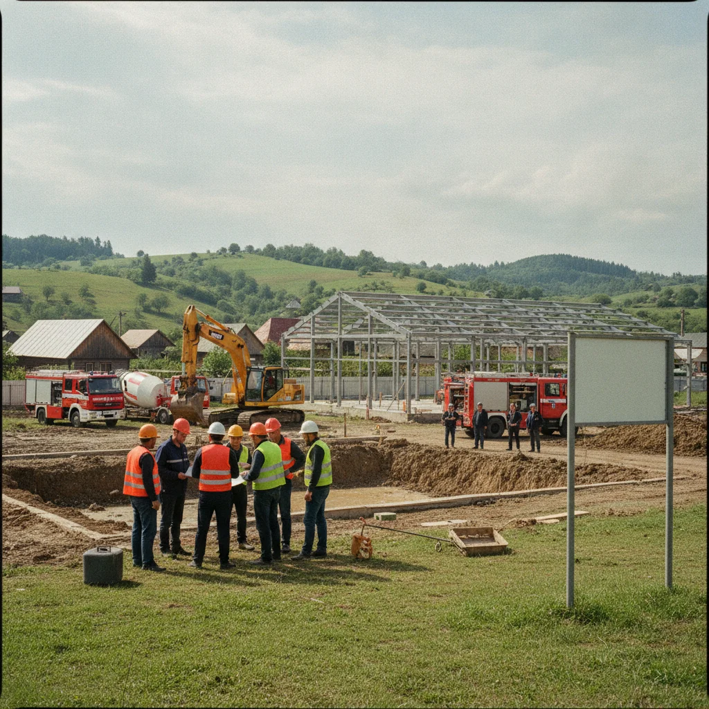 Ocna Șugatag: începe construcția unei stații de pompieri și SMURD