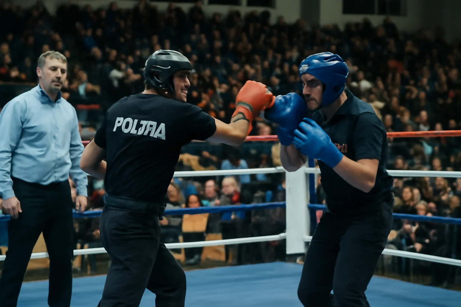 Polițiști în ring pentru o cauză socială: gală caritabilă la Sala Sporturilor din Baia Mare