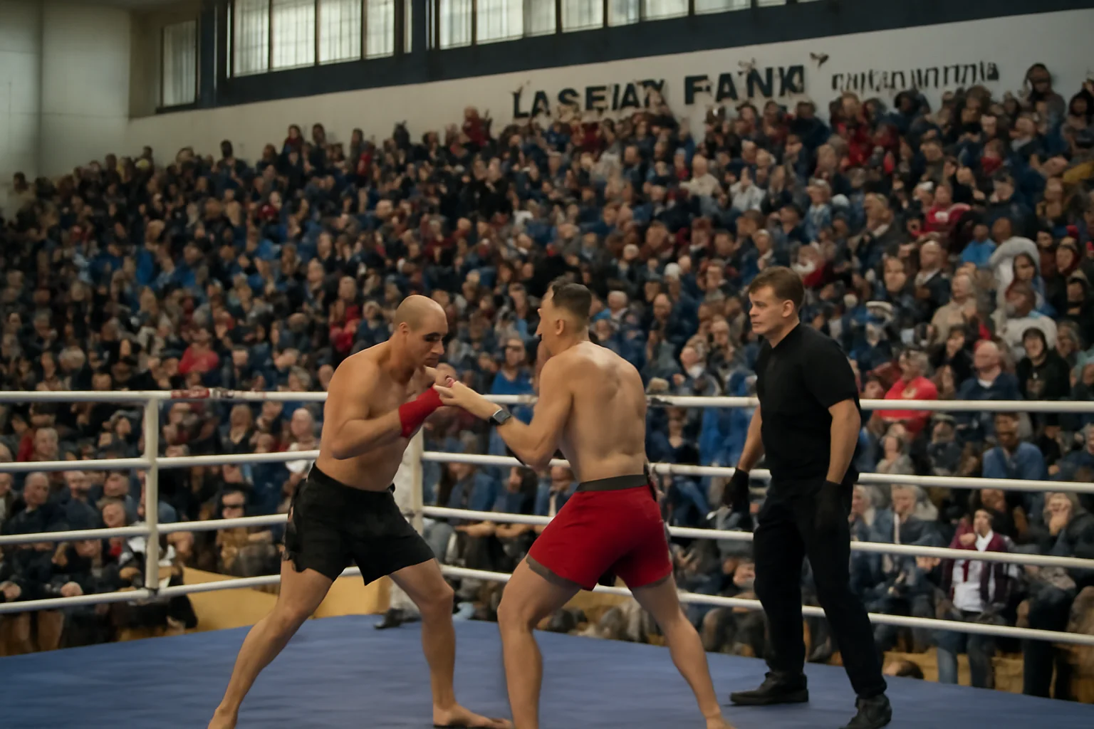 Polițiști în ring pentru o cauză socială la Baia Mare: gală caritabilă de lupte la Sala Sporturilor „Lascăr Pană”