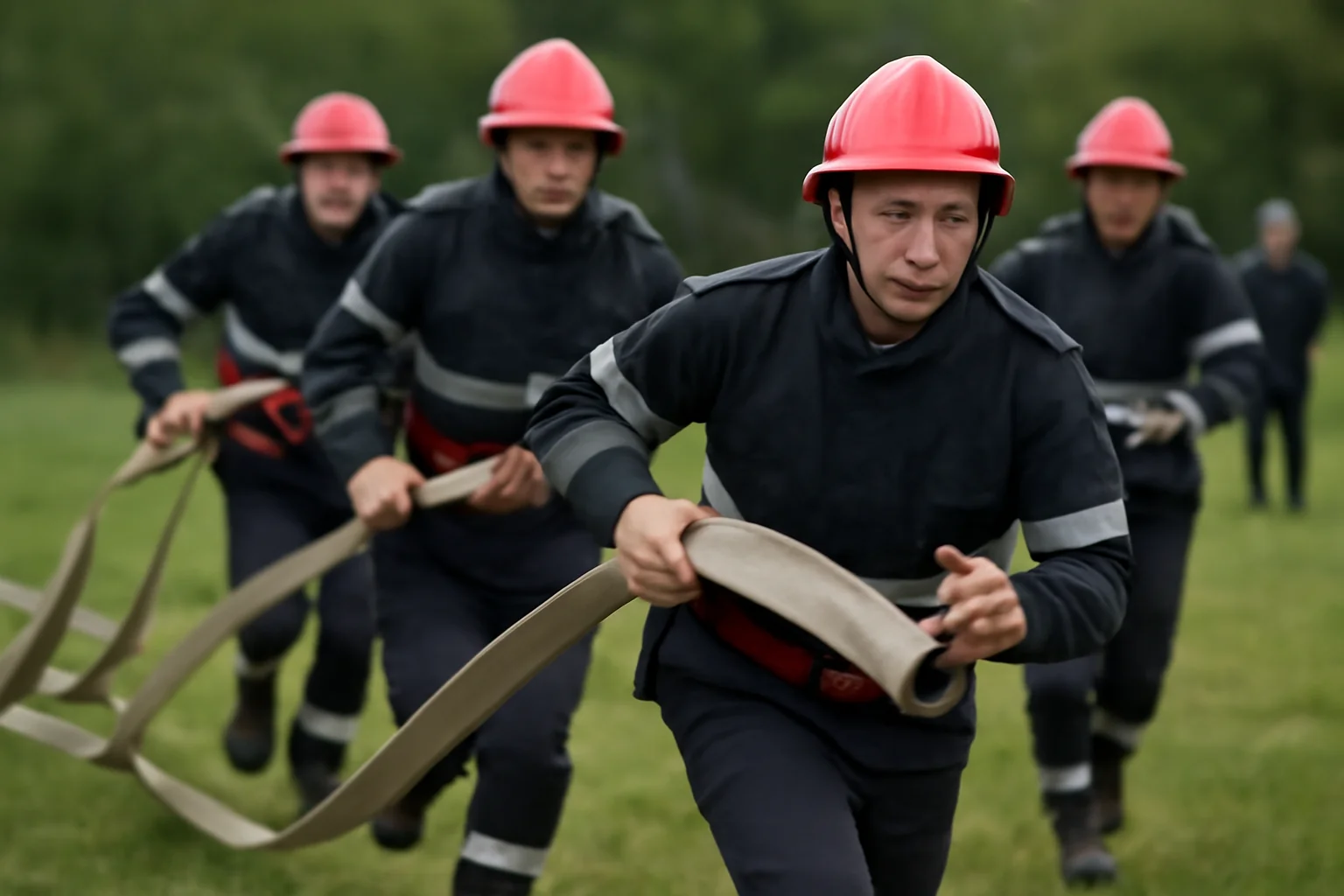 Pompierii voluntari din Fărcașa strălucesc la concursul ISU