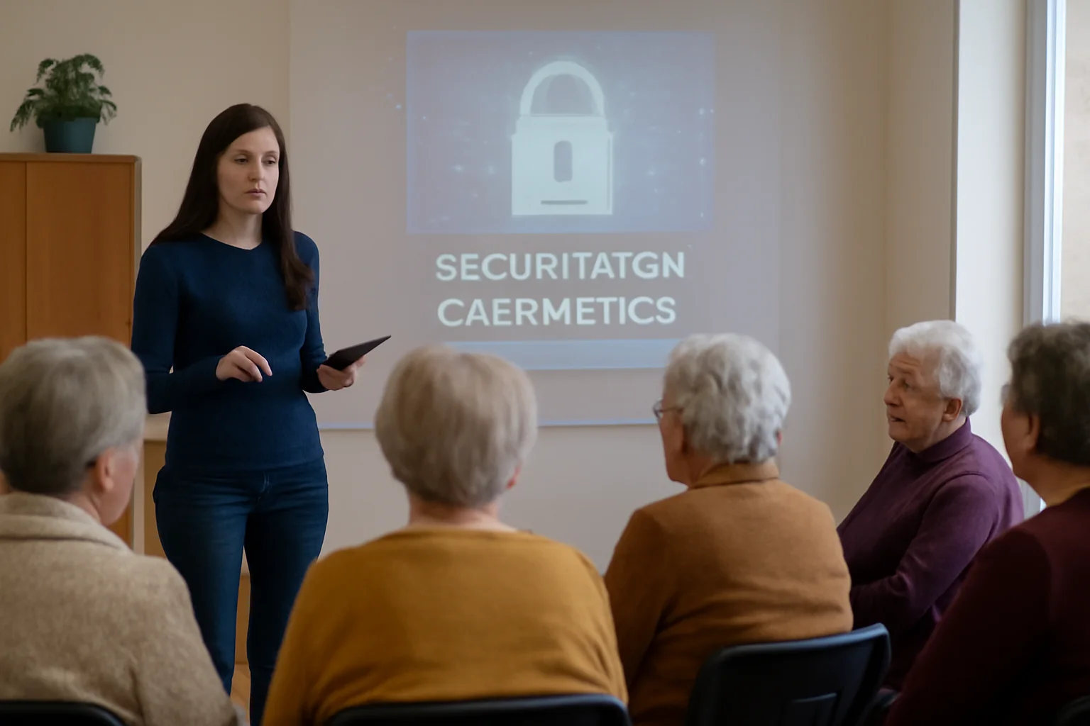 Prevenirea criminalității informatice la seniorii din Baia Mare, întâlnire de informare la Centrul Rivulus Pueris