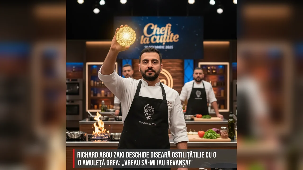 „Chefi la cuțite”, 10 decembrie 2025. Richard Abou Zaki deschide diseară ostilitățile cu o amuletă grea: „Vreau să-mi iau revanșa!”