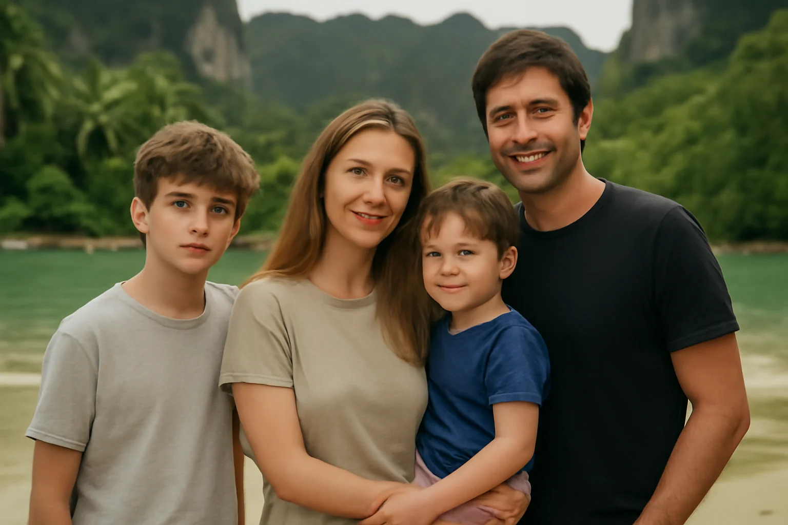 Cum a apărut Adela Popescu alături de cei trei băieți ai ei și ai lui Radu Vâlcan în Thailanda: „Să stea cuminți e împotriva firii”