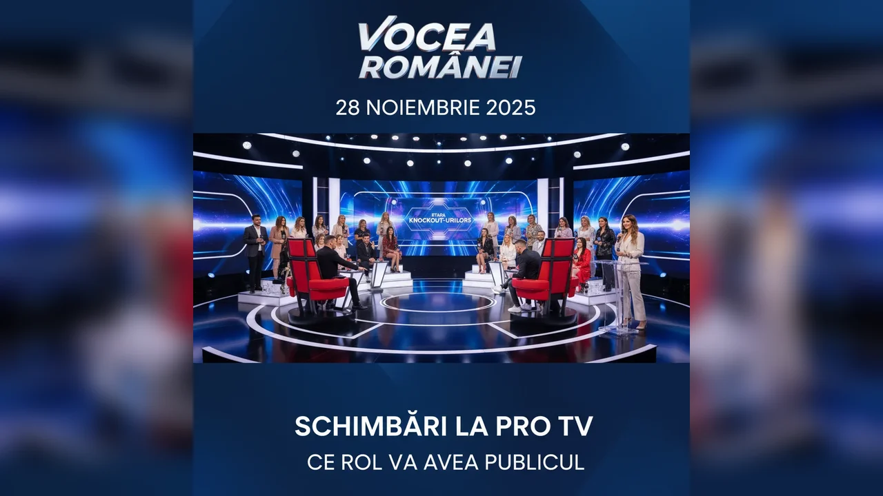 „Vocea României” 28 noiembrie 2025. Schimbări la Pro TV în etapa knockout-urilor. Ce rol va avea publicul