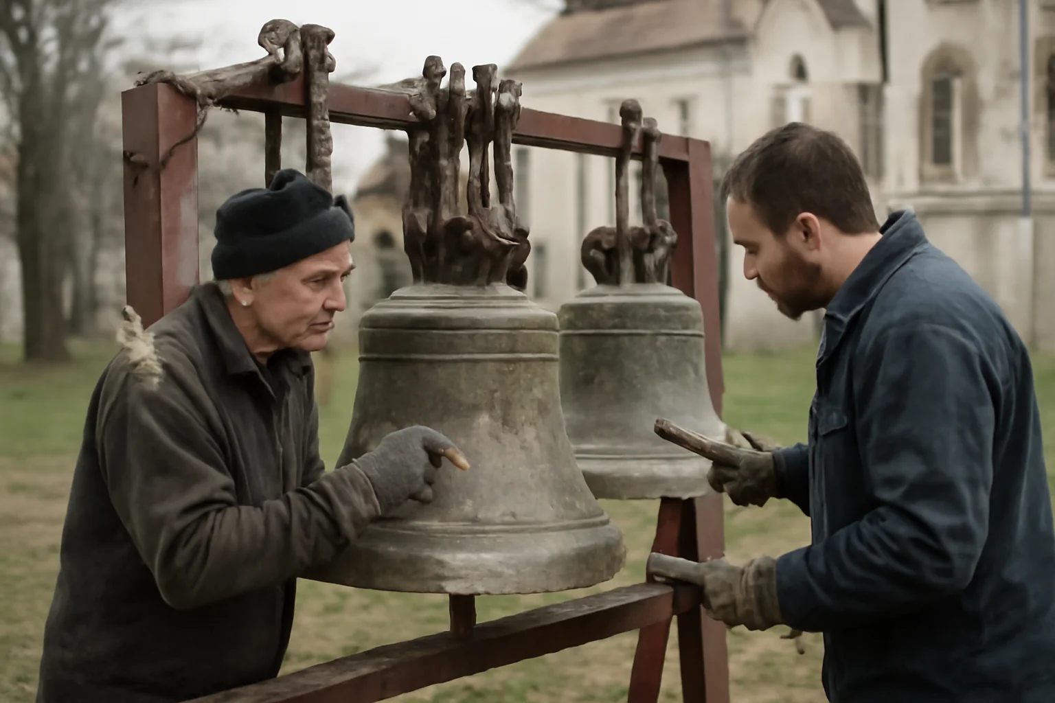 Se reabilitează clopotele vechii biserici monument istoric din Glod