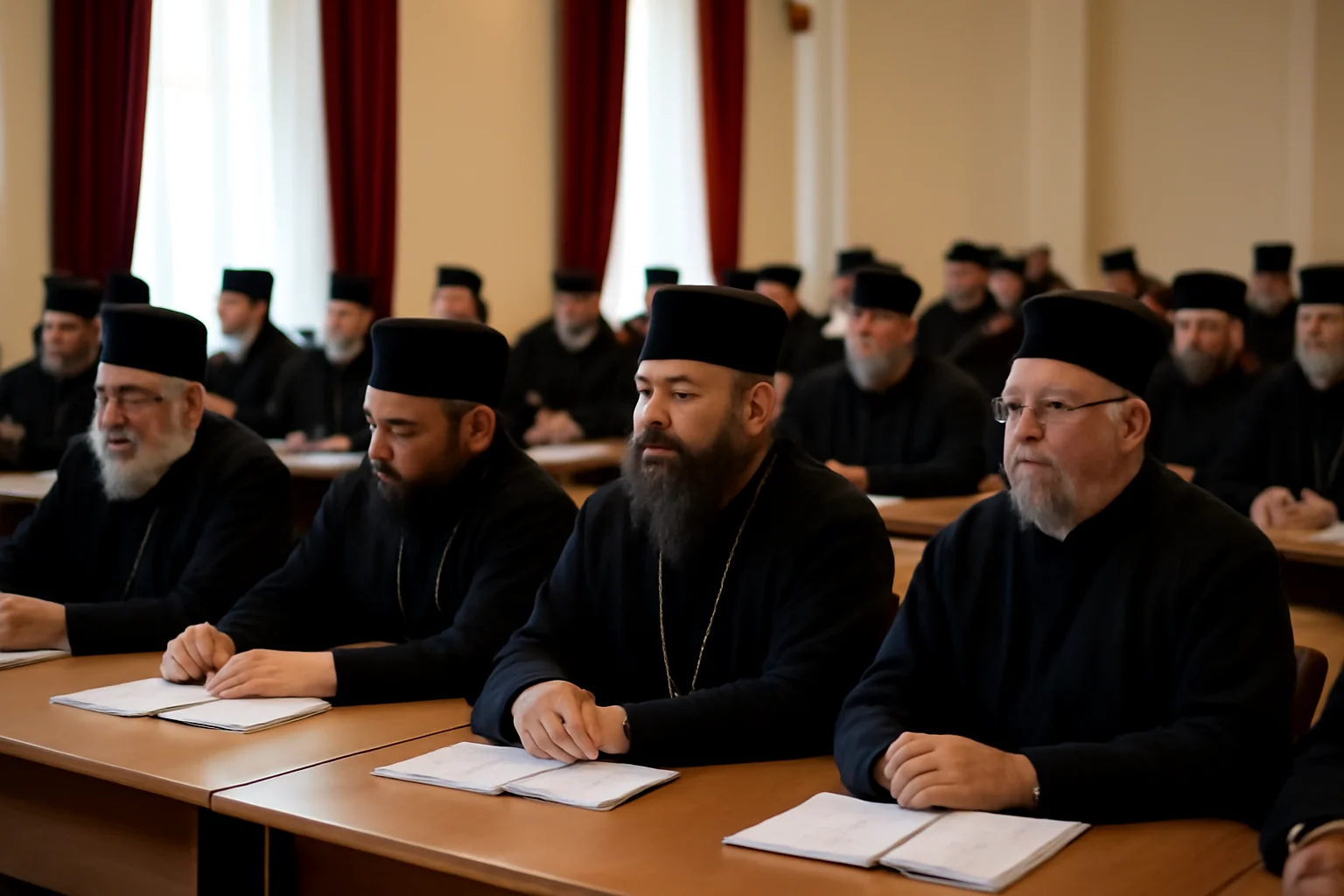 Ședința anuală a protoierilor la Baia Mare: întâlnire de lucru la Episcopia Maramureșului și Sătmarului