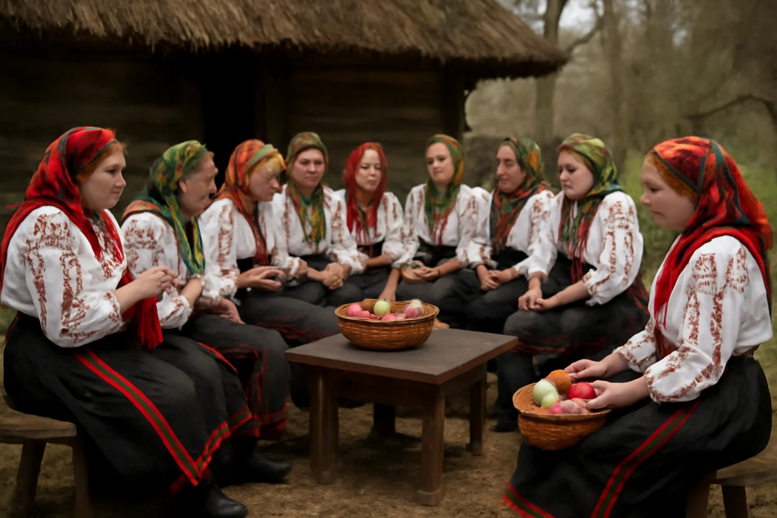 Șezătoare cu specific tradițional la Muzeul Satului din Baia Mare
