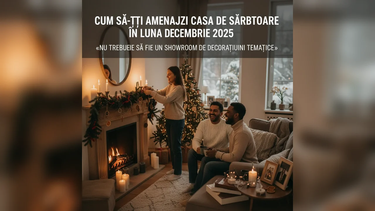 Cum să-ți amenajezi casa de sărbătoare în luna decembrie 2025: „Nu trebuie să fie un showroom de decorațiuni tematice”