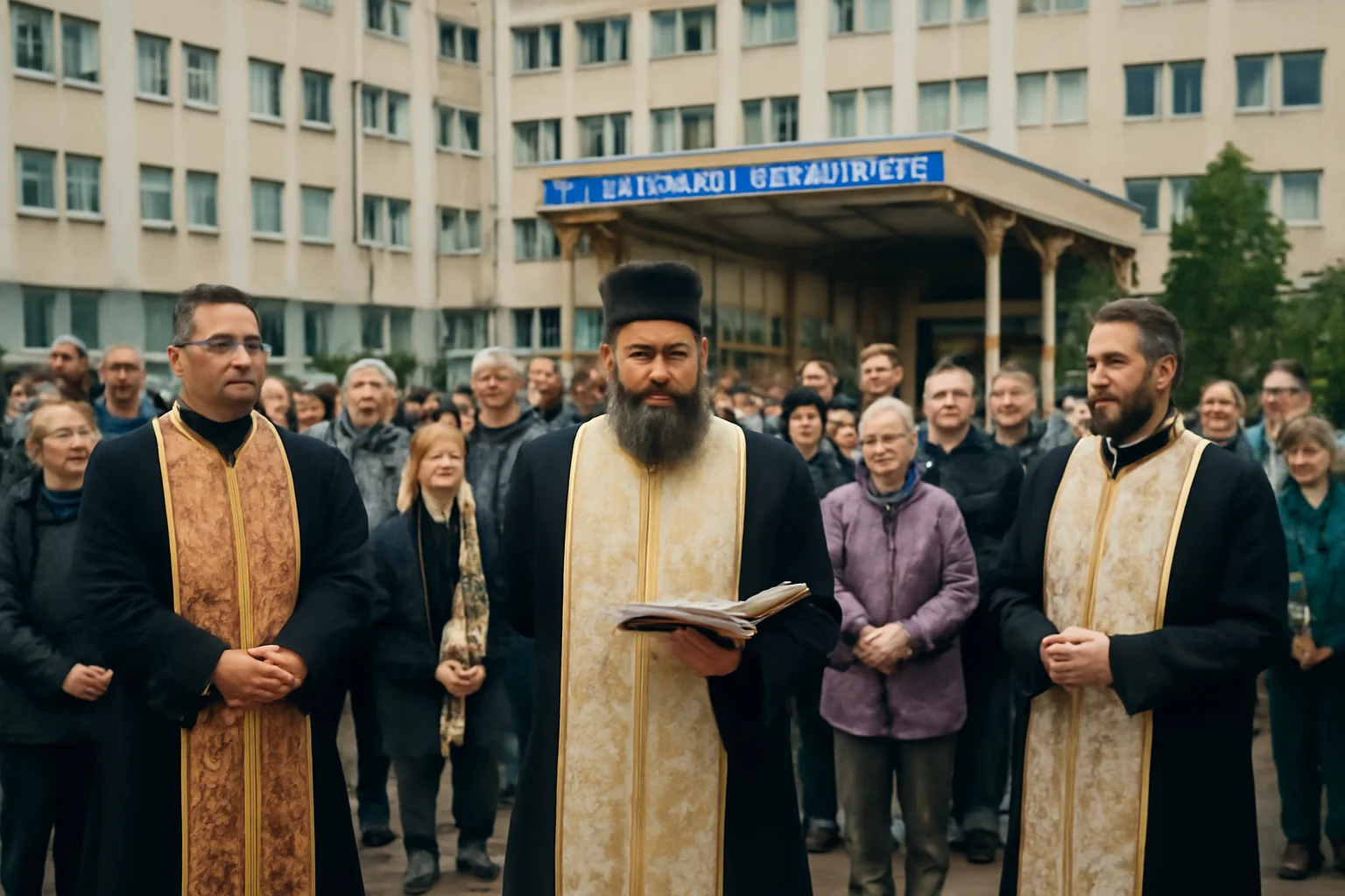 Sfințire și moment duhovnicesc la Spitalul Județean de Urgență Dr. Constantin Opriș din Baia Mare