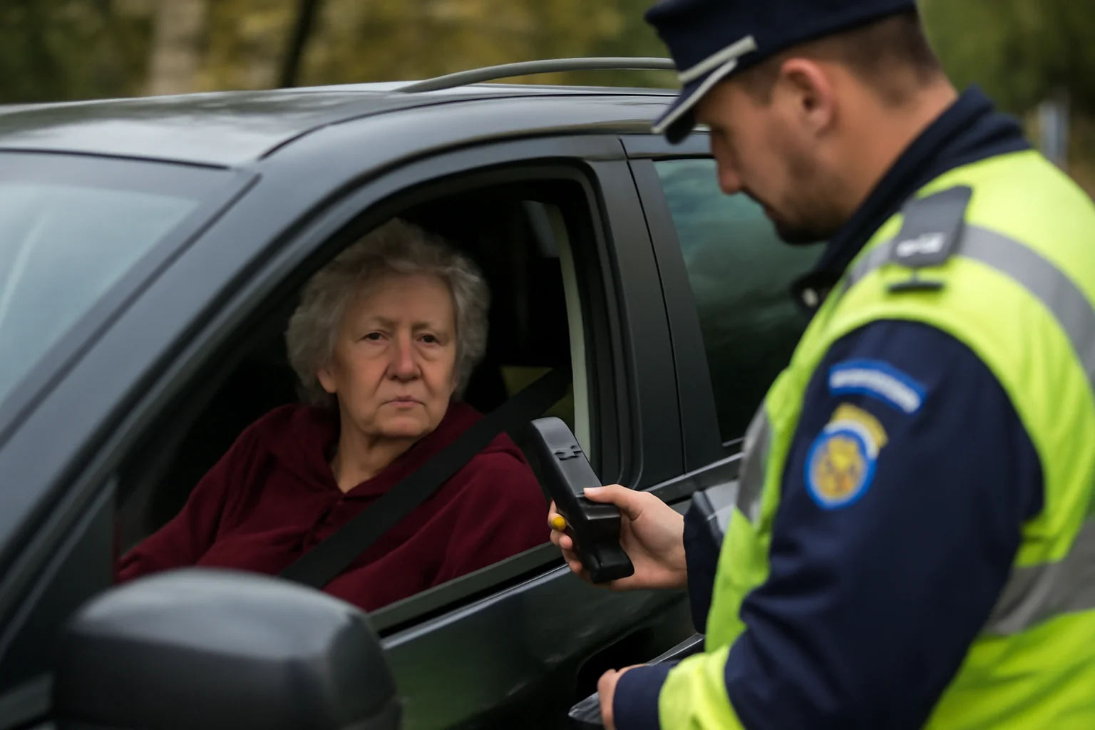 Șoferiță de 74 de ani depistată în trafic sub influența alcoolului în Baia Mare