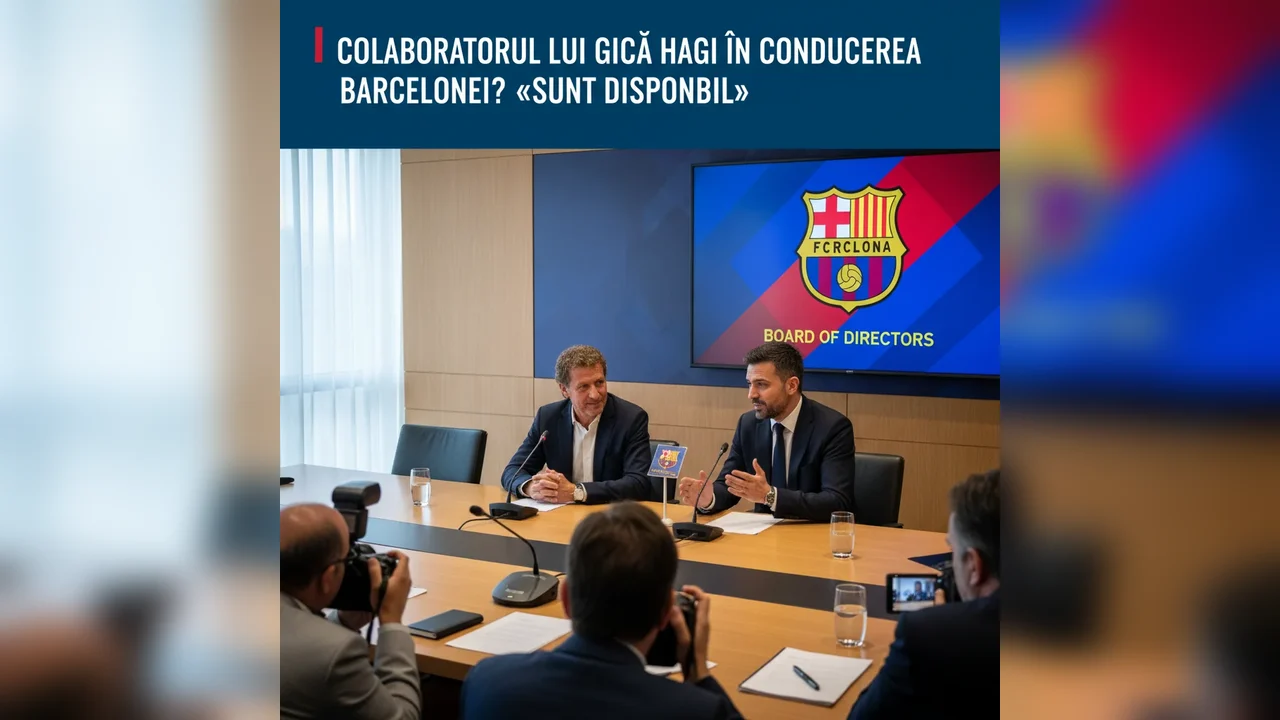 Colaboratorul lui Gică Hagi, în conducerea Barcelonei? „Sunt disponibil”