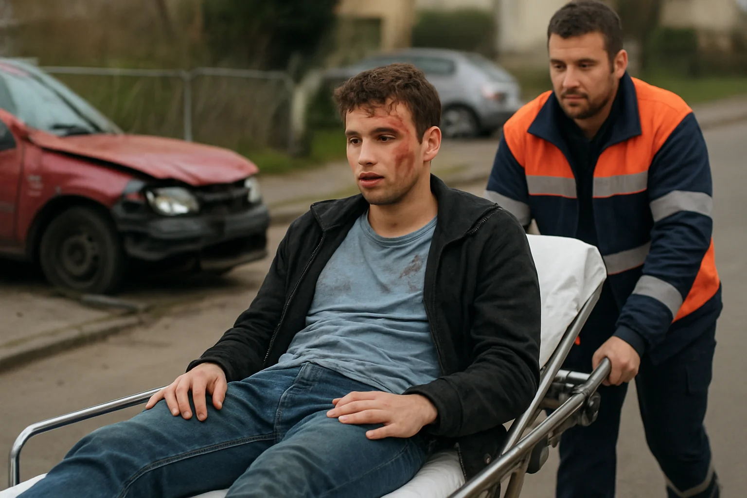 Tânăr spitalizat după ce a provocat un accident rutier grav