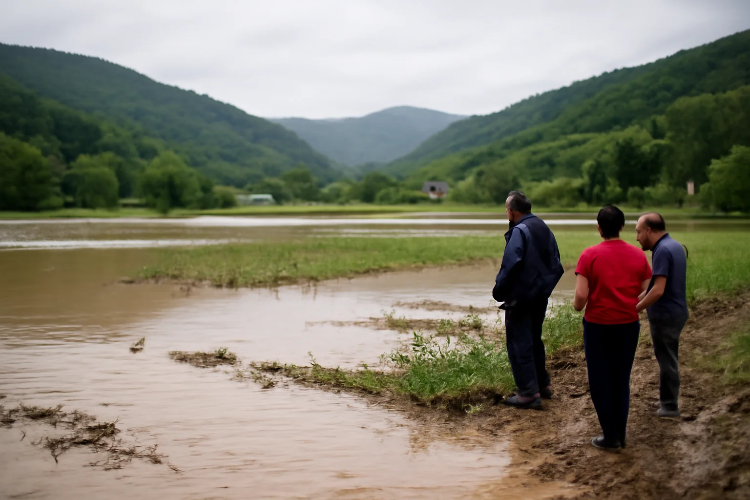 Terenuri agricole afectate de inundații în județul Maramureș, raportate de autorități la Baia Mare
