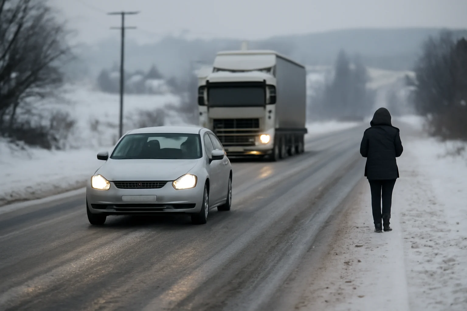 Trafic de iarnă pe drumurile naționale din Maramureș în dimineața de 14 ianuarie, raportat la Baia Mare