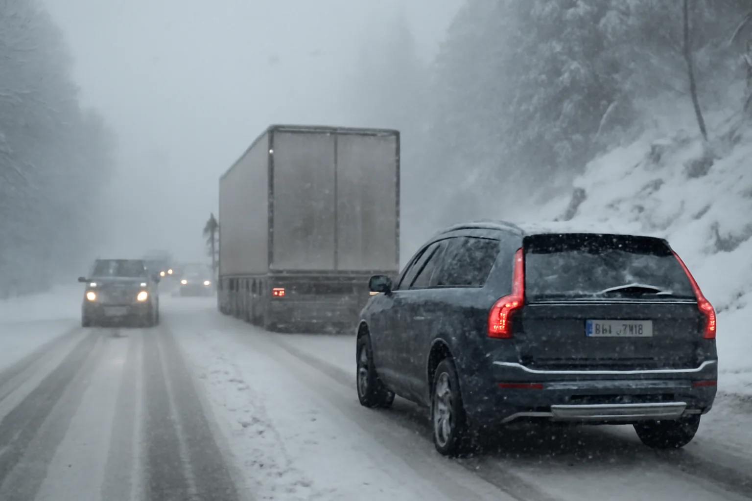 Trafic rutier îngreunat în Pasul Prislop: ninsoare și viscol pe DN18, anunță autoritățile din Baia Mare