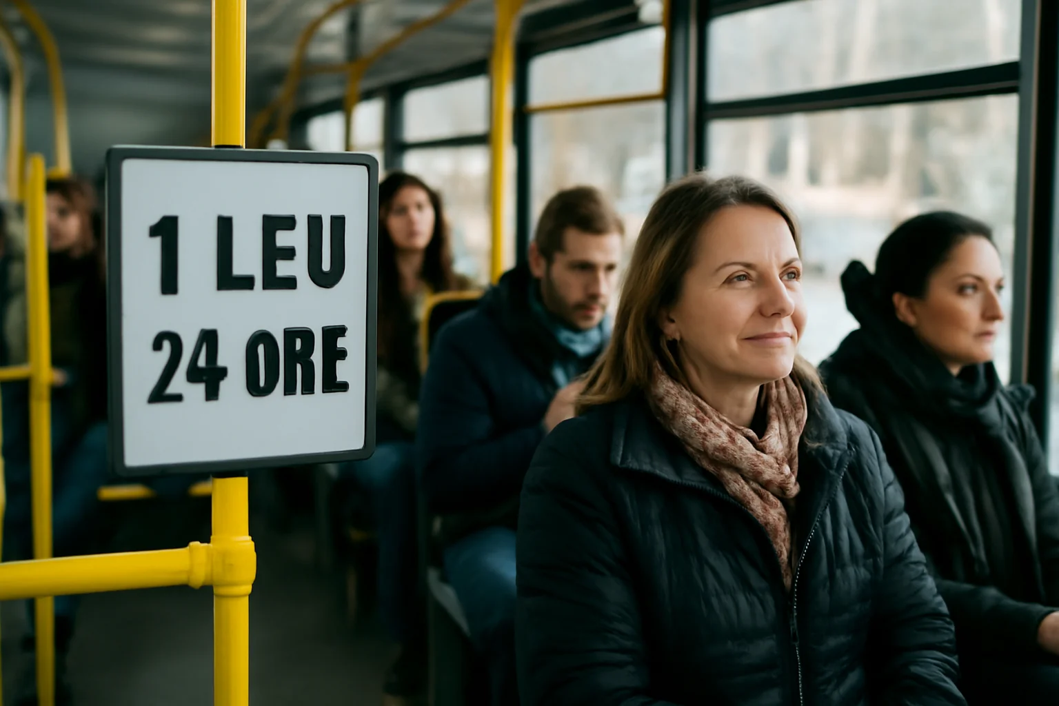 Transport public disponibil doar cu 1 leu pe zi