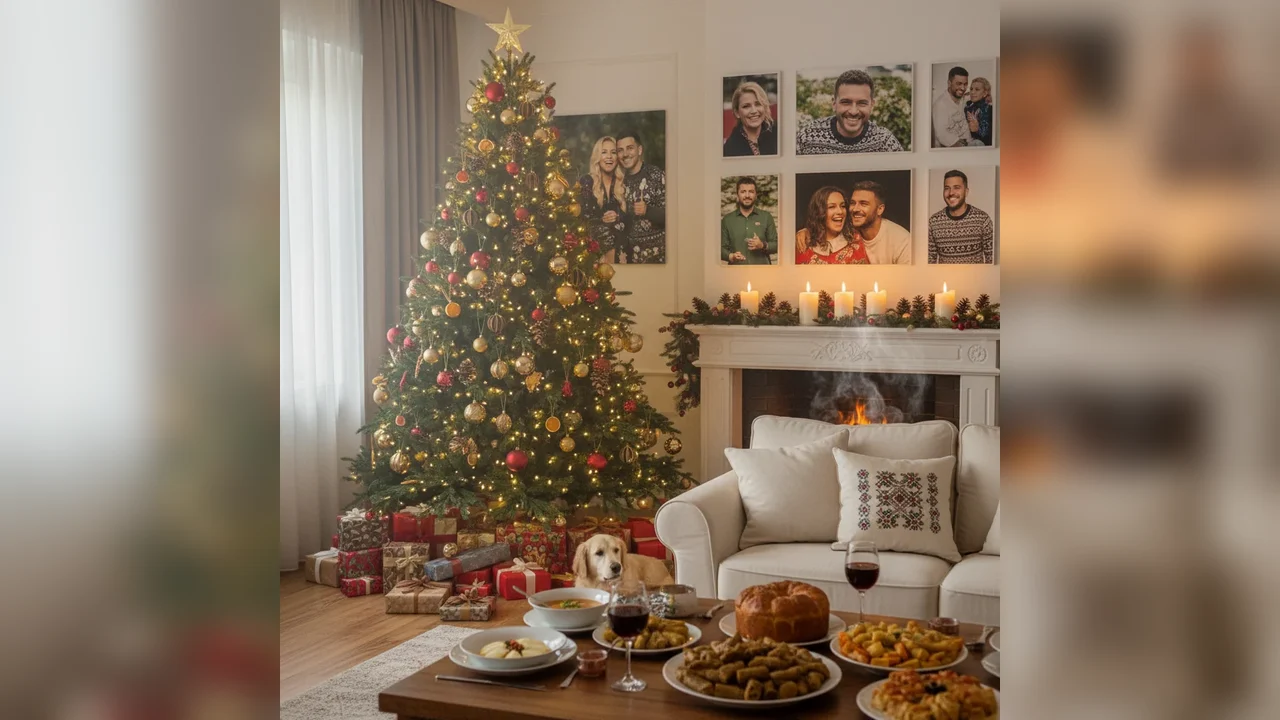 Imagini din casa lui Marius Manole împodobită de Crăciun. Ce vedete i-au trecut pragul de sărbători: „Mirosea a cozonac”