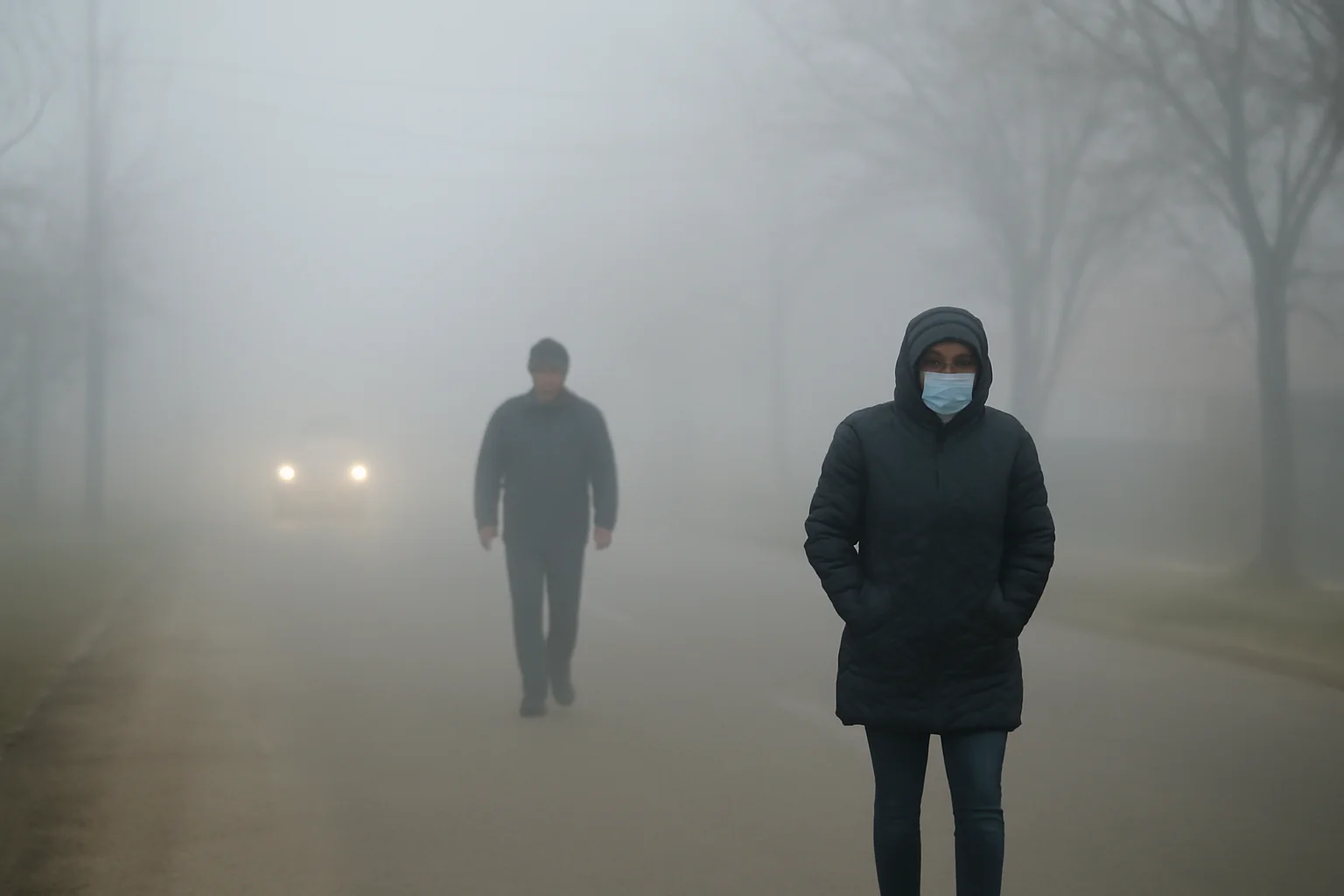 Vizibilitate sub 50 metri în mai multe localități