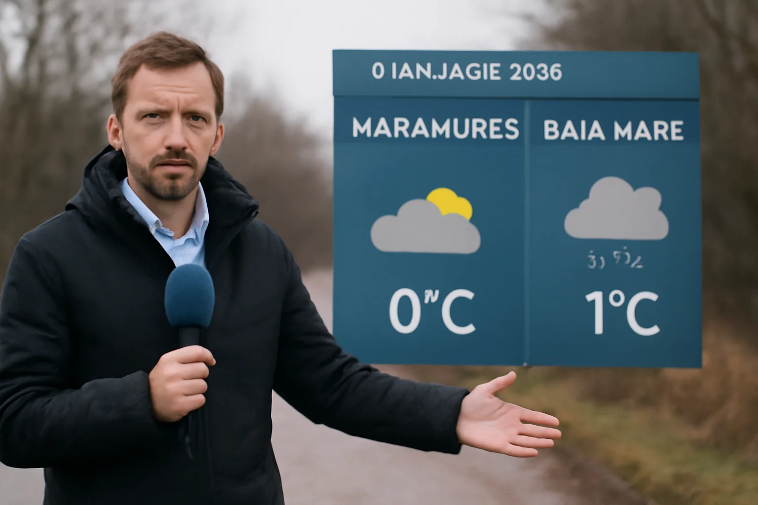 Vreme rece și instabilă la Baia Mare pe 6 ianuarie 2026, sub cod galben ANM